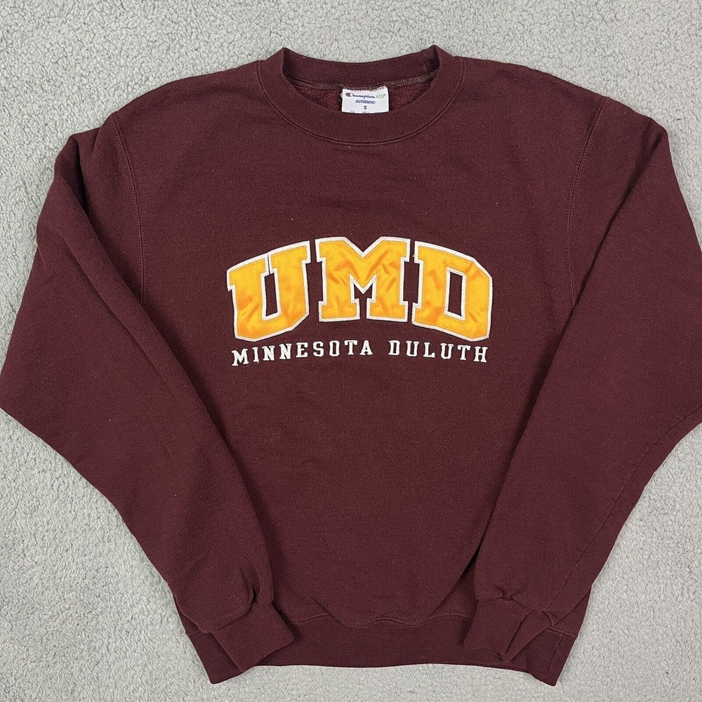 UMD Minnesota Duluth‎ Crewneck UMD Bulldogs Sweater College Sweatshirt Champion